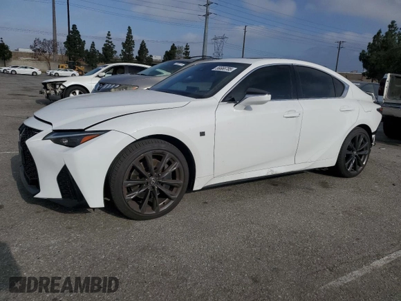 2024 Lexus IS 300 F Sport z VIN JTHB81F24R5054433, wystawiony jako Copart lot #56666785 z przebiegiem 5 562 mil mil oraz Szkoda całkowita • Salvage title. Historia ofert i sprzedaży dostępna na DreamBid. Obrazek 1.