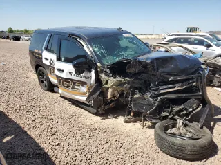 2023 Chevrolet Tahoe Commercial with VIN 1GNSCLED2PR452185, listed as a Copart auction lot 67474434 with 10,595 mi miles and Salvage Title. Bid and sale history available at carsss.com. Image 4.