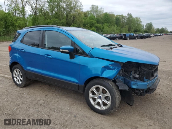 2019 Ford EcoSport SE z VIN MAJ3S2GEXKC267111, wystawiony jako Copart lot #56427685 z przebiegiem 58 956 mil mil oraz Tytuł czysty. Historia ofert i sprzedaży dostępna na DreamBid. Obrazek 4.