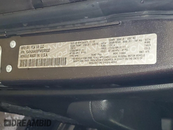 2023 Jeep Wrangler Willys z VIN 1C4HJXAG6PW530632, wystawiony jako Copart lot #54783035 z przebiegiem 6 451 mil mil oraz Szkoda całkowita • Salvage title. Historia ofert i sprzedaży dostępna na DreamBid. Obrazek 13.
