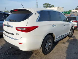 2013 Infiniti JX35 with VIN 5N1AL0MN4DC347669, listed as a IAAI auction lot 42150711 with 145,531 mi miles and . Bid and sale history available at DreamBid. Image 4.
