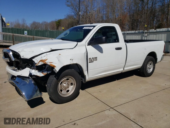 2023 Ram 1500 Tradesman with VIN 3C6JR6DG4PG664982, listed as a Copart auction lot 48566435 with 21,317 mi miles and Clean title. Bid and sale history available at DreamBid. Image 1.