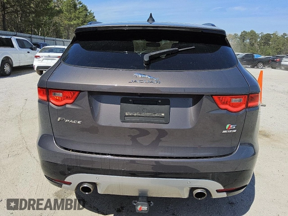 2017 Jaguar F-Pace S with VIN SADCM2BVXHA884903, listed as a Copart auction lot 49633055 with 106,312 mi miles and Clean Title. Bid and sale history available at DreamBid. Image 6.