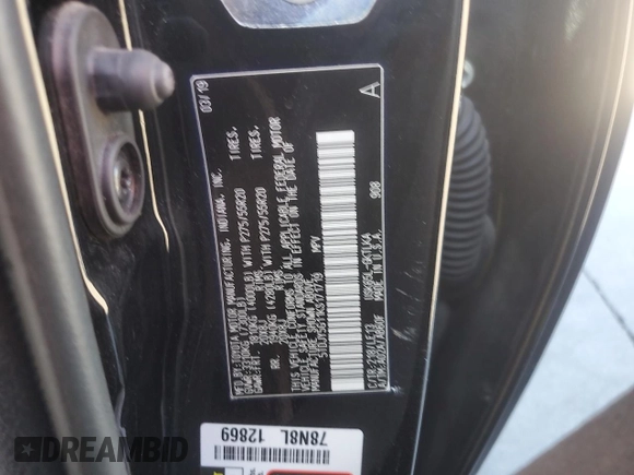 2019 Toyota Sequoia Limited with VIN 5TDJY5G11KS171719, listed as a Copart auction lot 69651034 with 0 mi miles and Salvage Title. Bid and sale history available at carsss.com. Image 13.