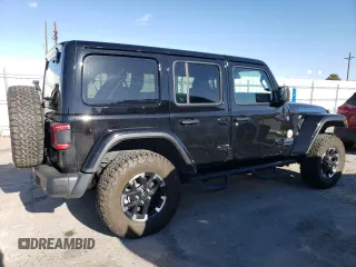 2024 Jeep Wrangler Rubicon with VIN 1C4RJXR69RW132849, listed as a Copart auction lot 48237325 with 18,725 mi miles and Salvage Title. Bid and sale history available at DreamBid. Image 3.