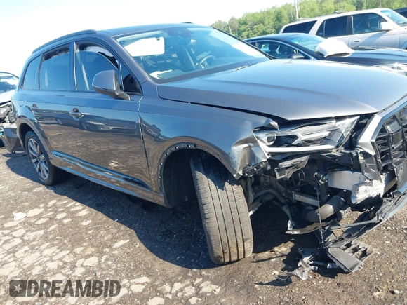 2022 Audi Q7 Premium Plus with VIN WA1LJBF77ND000677, listed as a IAAI auction lot 42265309 with 59,412 mi miles and . Bid and sale history available at DreamBid. Image 1.