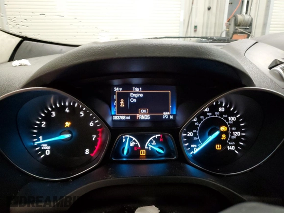 2017 Ford Escape Titanium with VIN 1FMCU9JD1HUC87663, listed as a Copart auction lot 48338605 with 83,768 mi miles and Salvage Title. Bid and sale history available at carsss.com. Image 9.