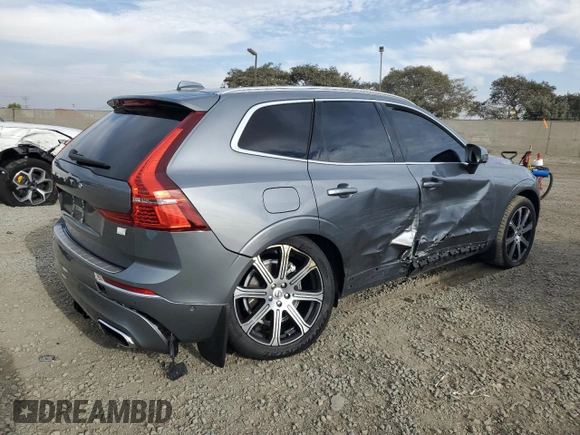 2021 Volvo XC60 Inscription Expression with VIN YV4BR0DL7M1841569, listed as a Copart auction lot 87074074 with 24,651 mi miles and Salvage title. Bid and sale history available at DreamBid. Image 3.