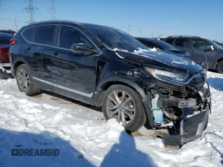 2022 Honda CR-V Touring with VIN 7FARW2H98NE002287, listed as a Copart auction lot 44638575 with 37,800 mi miles and Salvage Title. Bid and sale history available at carsss.com. Image 4.