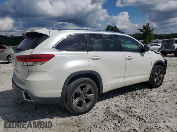 2018 Toyota Highlander Limited z VIN 5TDDZRFH2JS905752, wystawiony jako Copart lot #65187645 z przebiegiem 142 054 mil mil oraz Nie do naprawy • Non repairable. Historia ofert i sprzedaży dostępna na DreamBid. Obrazek 3.