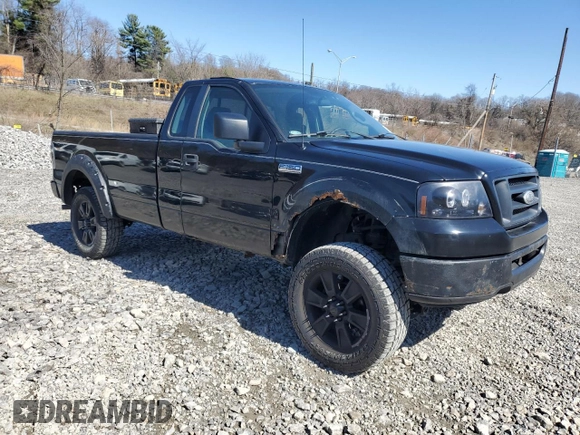 2008 Ford F-150 XL with VIN 1FTRF14W58KD80852, listed as a Copart auction lot 49785705 with 107,136 mi miles and Salvage Title. Bid and sale history available at carsss.com. Image 4.