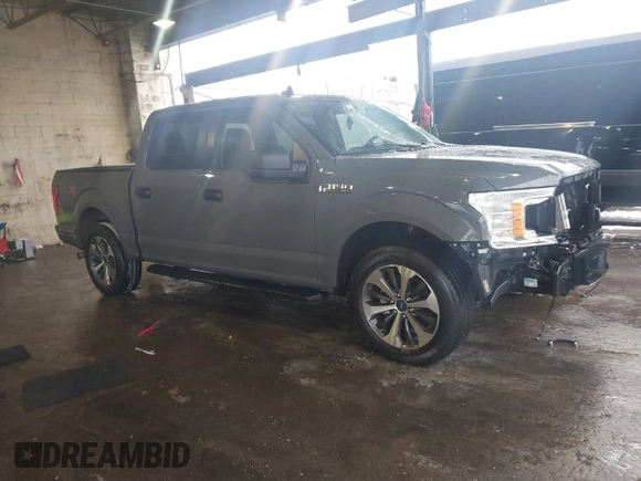2020 Ford F-150 XL with VIN 1FTEW1CP6LFC45762, listed as a IAAI auction lot 41565060 with 55,287 mi miles. Bid and sale history available at carsss.com. Image 1.