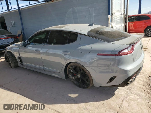 2019 Kia Stinger GT1 with VIN KNAE45LC6K6064795, listed as a Copart auction lot 44759325 with 70,743 mi miles and Salvage Title. Bid and sale history available at DreamBid. Image 2.