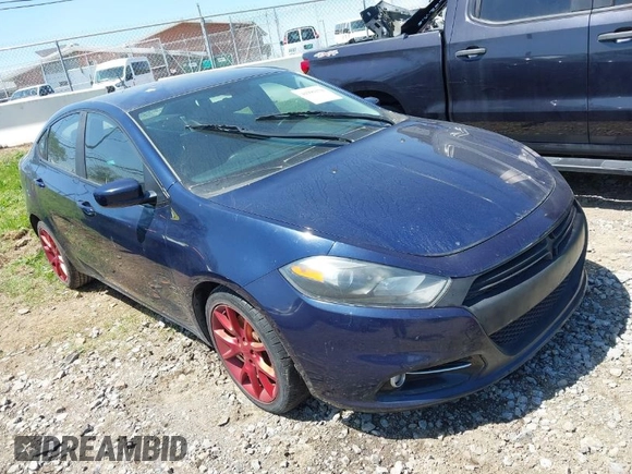 2013 Dodge Dart SXT with VIN 1C3CDFBA4DD288375, listed as a IAAI auction lot 41999370 with 154,274 mi miles. Bid and sale history available at carsss.com. Image 1.