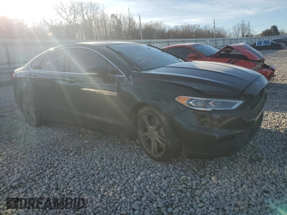 2017 Ford Fusion Sport with VIN 3FA6P0VP7HR174984, listed as a Copart auction lot 47268125 with 142,306 mi miles and Salvage Title. Bid and sale history available at carsss.com. Image 4.