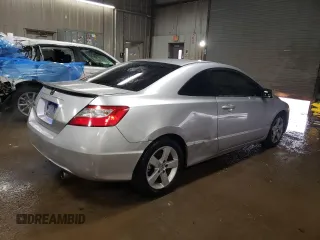 2006 Honda Civic Cpe EX with VIN 2HGFG12836H508435, listed as a Copart auction lot 51288735 with 225,847 mi miles and Salvage Title. Bid and sale history available at carsss.com. Image 3.