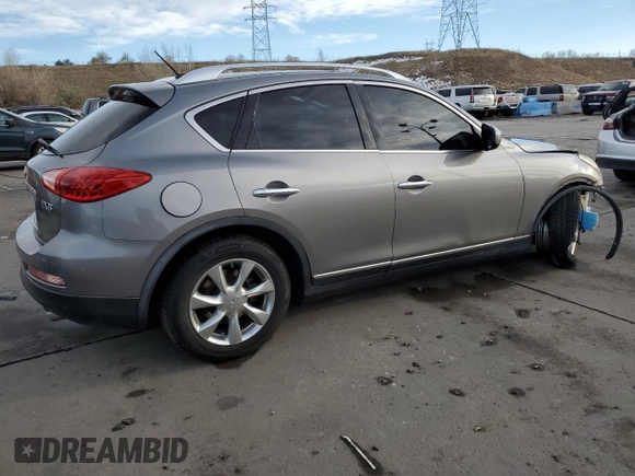 2008 Infiniti EX Journey with VIN JNKAJ09F58M355077, listed as a Copart auction lot 81540644 with Not Provided miles and Salvage Title. Bid and sale history available at DreamBid. Image 3.