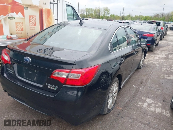 2017 Subaru Legacy Premium with VIN 4S3BNAF62H3018795, listed as a IAAI auction lot 42197693 with 85,816 mi miles and . Bid and sale history available at DreamBid. Image 4.