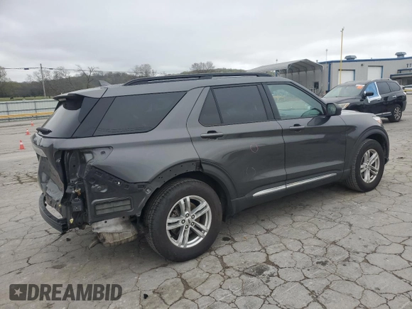 2020 Ford Explorer XLT with VIN 1FMSK7DH4LGC41840, listed as a Copart auction lot 50782385 with 77,353 mi miles and Salvage Title. Bid and sale history available at carsss.com. Image 3.