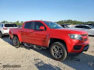 2020 Chevrolet Colorado 2WD Work Truck with VIN 1GCGSBEA2L1207834, listed as a Copart auction lot 52143015 with 46,868 mi miles and Salvage Title. Bid and sale history available at carsss.com. Image 4.