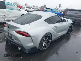 2020 Toyota GR Supra 3.0 with VIN WZ1DB4C06LW023770, listed as a IAAI auction lot 41563103 with 43,772 mi miles. Bid and sale history available at carsss.com. Image 4.