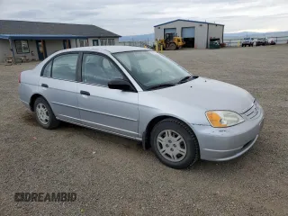 2001 Honda Civic LX with VIN JHMES16581S009607, listed as a Copart auction lot 54605255 with 0 mi miles and Clean Title. Bid and sale history available at carsss.com. Image 4.