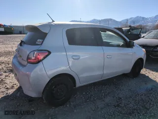 2022 Mitsubishi Mirage ES with VIN ML32AUHJ7NH008702, listed as a Copart auction lot 41927095 with 48,532 mi miles and Salvage Title. Bid and sale history available at carsss.com. Image 3.