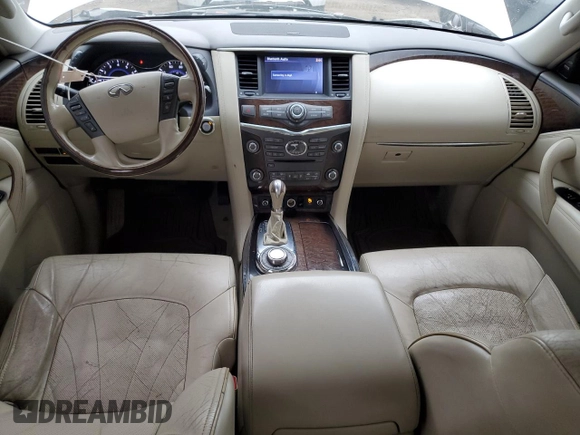2012 Infiniti QX56 7-passenger с VIN JN8AZ2NE6C9017870, выставлен на аукционе Copart как лот 58945745 с пробегом 130 847 миль миль и Списание • Salvage title. История ставок и продаж доступна на DreamBid. Изображение 8.