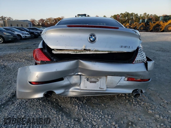 2010 BMW 6 Series 650i with VIN WBAEA5C56ACV85218, listed as a Copart auction lot 82591834 with 144,614 mi miles and Salvage Title. Bid and sale history available at carsss.com. Image 6.