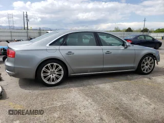 2013 Audi A8 3.0L with VIN WAURGAFD2DN026253, listed as a Copart auction lot 55476795 with 133,083 mi miles and Salvage title. Bid and sale history available at DreamBid. Image 3.
