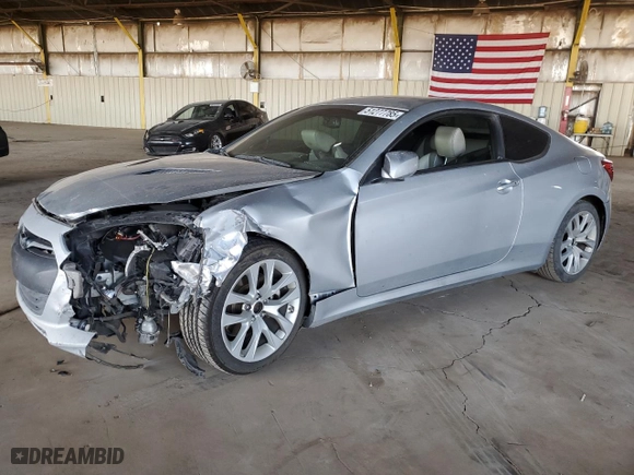2013 Hyundai Genesis Coupe 2.0T R-Spec with VIN KMHHT6KD4DU083407, listed as a Copart auction lot 51277785 with 164,574 mi miles and Salvage Title. Bid and sale history available at carsss.com. Image 1.