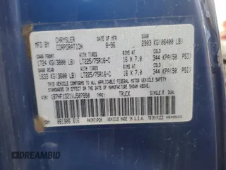 1997 Dodge 1500 with VIN 1B7HF13Z1VJ507850, listed as a Copart auction lot 81055104 with 245,279 mi miles and Salvage Title. Bid and sale history available at DreamBid. Image 12.