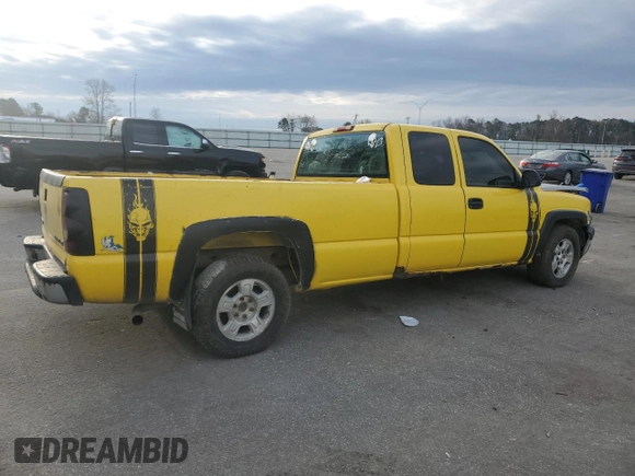 2004 Chevrolet Silverado 1500 Work Truck with VIN 1GCEC19V34E353391, listed as a Copart auction lot 48050385 with 296,421 mi miles and Salvage Title. Bid and sale history available at carsss.com. Image 3.