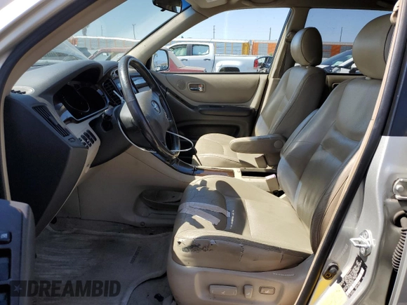 2003 Toyota Highlander z VIN JTEGF21A630108736, wystawiony jako Copart lot #59310815 z przebiegiem 128 376 mil mil oraz Czysty tytuł • Clean title. Historia ofert i sprzedaży dostępna na DreamBid. Obrazek 7.