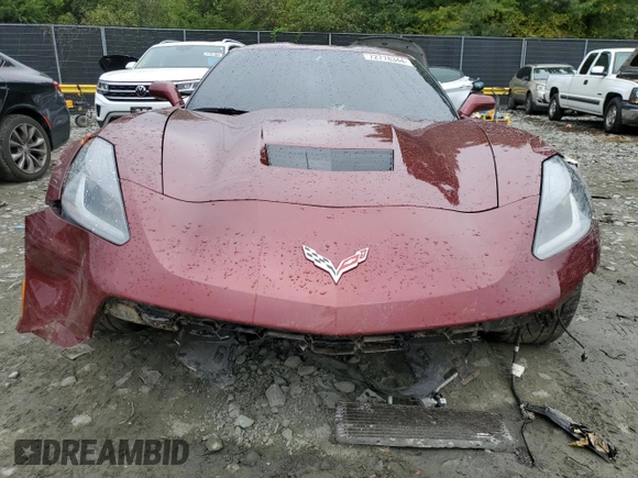 2019 Chevrolet Corvette Grand Sport 2LT with VIN 1G1YY2D70K5103755, listed as a Copart auction lot 72778344 with 0 mi miles and Salvage Title. Bid and sale history available at carsss.com. Image 5.