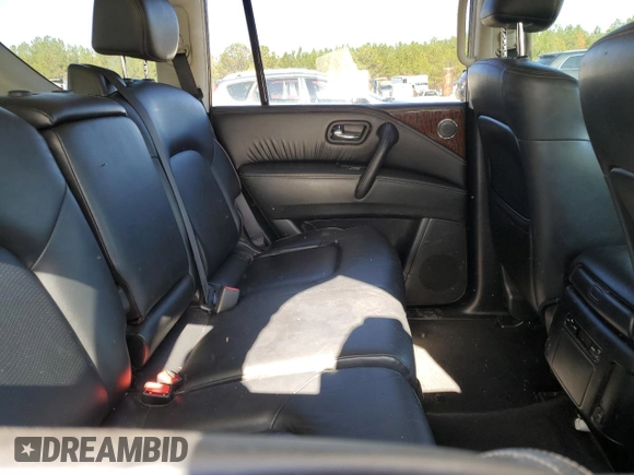 2020 Nissan Armada SL with VIN JN8AY2NCXLX517155, listed as a Copart auction lot 82225884 with 93,795 mi miles and Salvage Title. Bid and sale history available at carsss.com. Image 10.