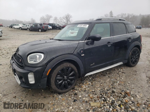 2022 MINI Countryman Cooper S with VIN WMZ83BR08N3N90446, listed as a Copart auction lot 47821885 with 23,147 mi miles and Salvage title. Bid and sale history available at DreamBid. Image 1.