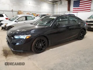 2025 Honda Civic Sport with VIN 2HGFE2F55SH512752, listed as a Copart auction lot 52079535 with 11,804 mi miles and Salvage Title. Bid and sale history available at carsss.com. Image 1.