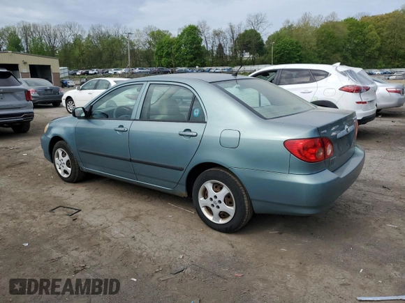 2005 Toyota Corolla CE z VIN 2T1BR32E25C382294, wystawiony jako Copart lot #55490975 z przebiegiem 129 981 mil mil oraz Czysty tytuł • Clean title. Historia ofert i sprzedaży dostępna na DreamBid. Obrazek 2.