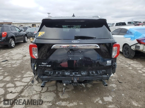 2020 Ford Explorer Limited with VIN 1FM5K8FW7LGB96777, listed as a Copart auction lot 47564175 with 0 mi miles and Salvage Title. Bid and sale history available at carsss.com. Image 6.