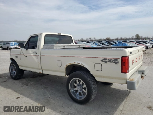 1991 Ford F-250 with VIN 1FTHF26H7MLA14640, listed as a Copart auction lot 50958955 with 75,522 mi miles and Salvage Title. Bid and sale history available at carsss.com. Image 2.