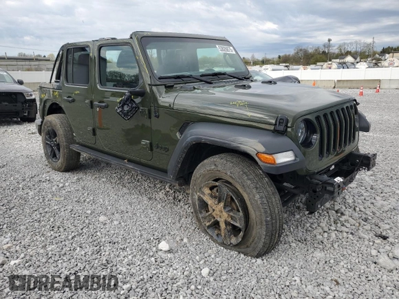 2023 Jeep Wrangler Sport S with VIN 1C4HJXDG0PW629815, listed as a Copart auction lot 53826875 with 9,260 mi miles and Salvage Title. Bid and sale history available at DreamBid. Image 4.