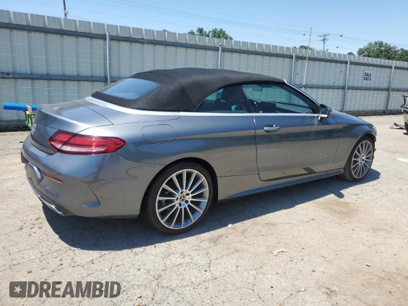 2021 Mercedes-Benz C 300 with VIN W1KWK8DB8MG054955, listed as a Copart auction lot 59444314 with 36,114 mi miles and Salvage Title. Bid and sale history available at DreamBid. Image 3.