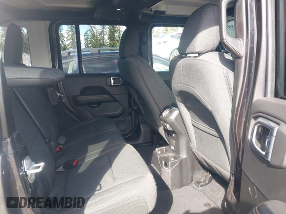 2025 Jeep Wrangler Sahara with VIN 1C4PJXENXSW527925, listed as a IAAI auction lot 41818650 with 5,478 mi miles and . Bid and sale history available at DreamBid. Image 8.