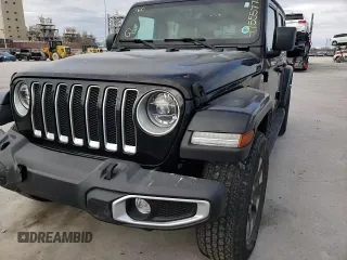 2022 Jeep Wrangler Unlimited Sahara with VIN 1C4HJXEG3NW248021, listed as a Copart auction lot 47555775 with 31,479 mi miles and Salvage Title. Bid and sale history available at DreamBid. Image 11.