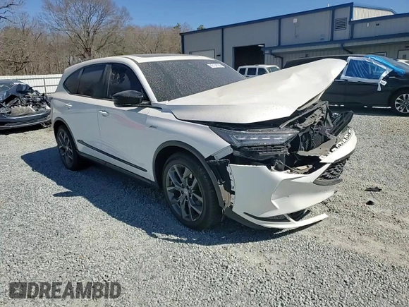 2022 Acura MDX w/A-Spec Package with VIN 5J8YE1H02NL032874, listed as a Copart auction lot 46154755 with 0 mi miles and Salvage Title. Bid and sale history available at carsss.com. Image 12.
