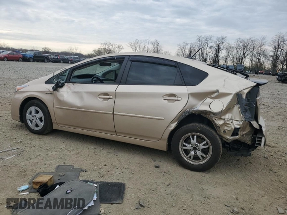 2010 Toyota Prius II with VIN JTDKN3DU7A1240697, listed as a Copart auction lot 50901915 with 125,344 mi miles and Salvage Title. Bid and sale history available at carsss.com. Image 2.