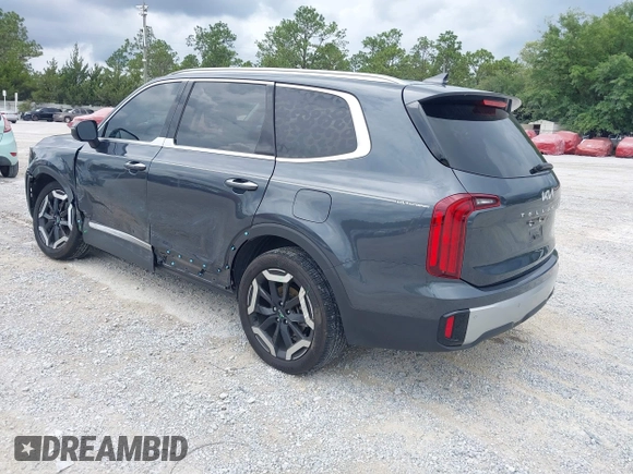 2023 Kia Telluride S with VIN 5XYP64GC0PG386895, listed as a IAAI auction lot 42365625 with 41,588 mi miles and . Bid and sale history available at DreamBid. Image 3.