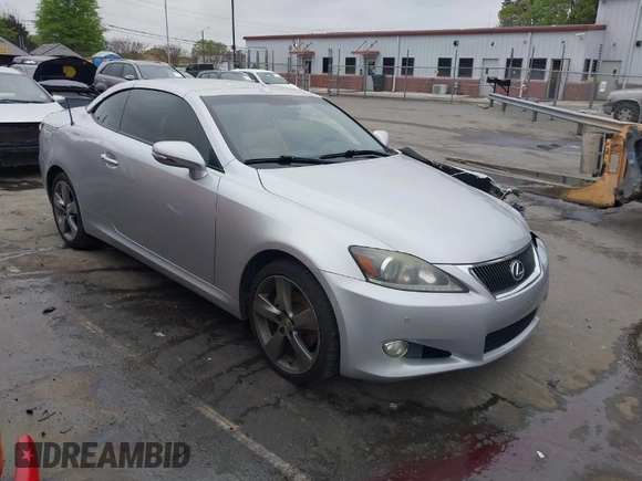 2011 Lexus IS 250 C with VIN JTHFF2C2XB2520729, listed as a IAAI auction lot 41952483 with 226,665 mi miles and . Bid and sale history available at DreamBid. Image 1.