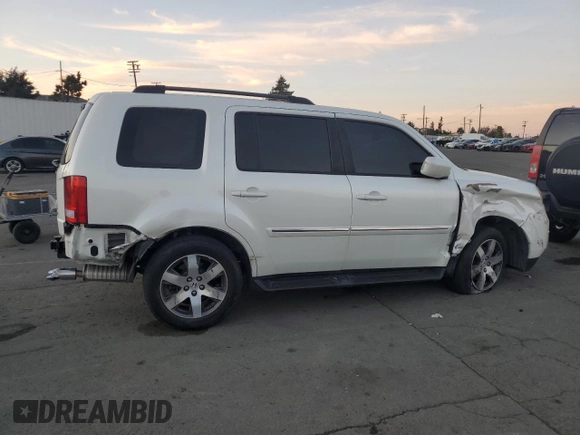 2012 Honda Pilot Touring with VIN 5FNYF3H9XCB011244, listed as a Copart auction lot 41793605 with 62,198 mi miles and Salvage Title. Bid and sale history available at carsss.com. Image 3.